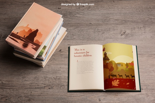 PSD creative literature mockup