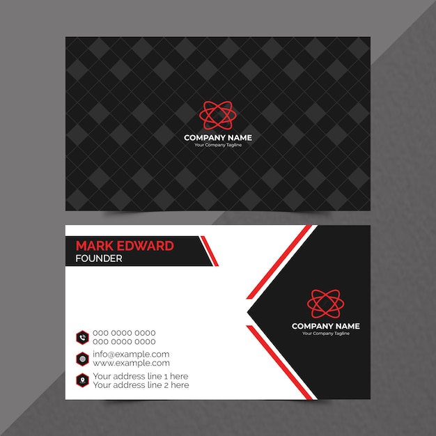 PSD creative luxury modern business card design templates