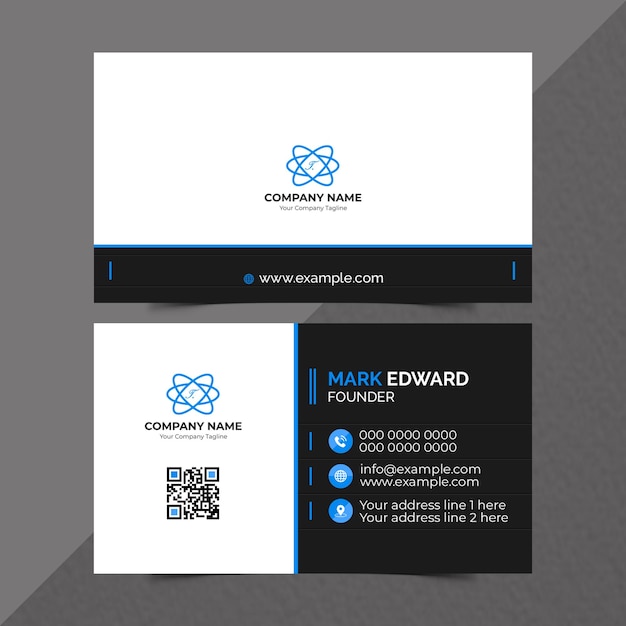 PSD creative luxury modern business card design templates