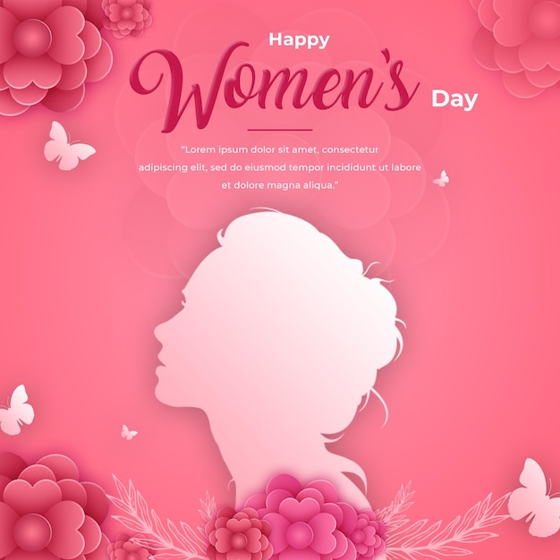 Creative march womens day celebration background