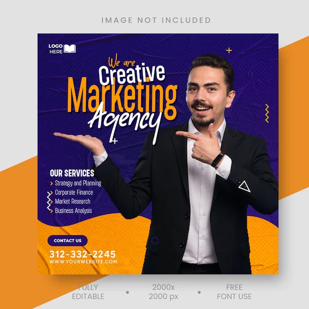 Creative marketing agency banner