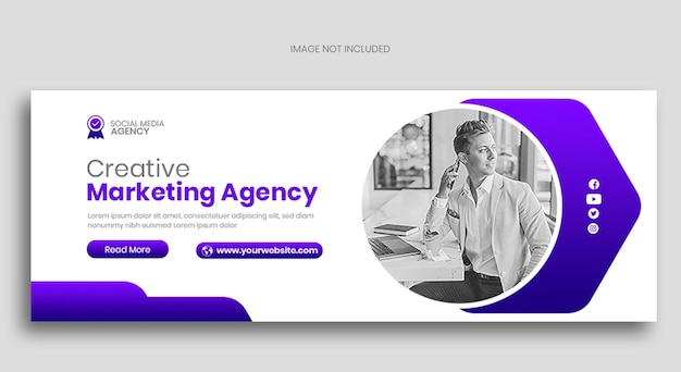 Creative marketing agency facebook cover banner