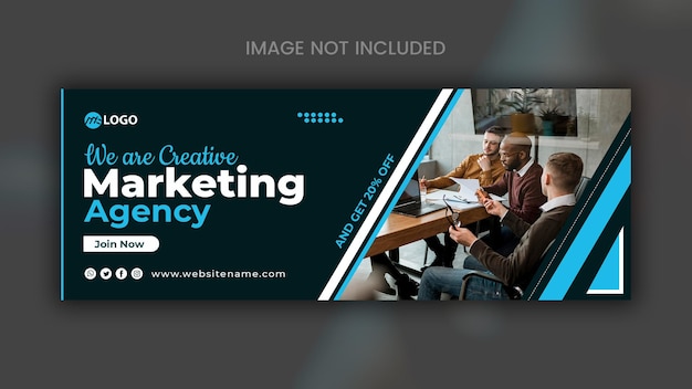 Creative marketing agency social banner and cover design