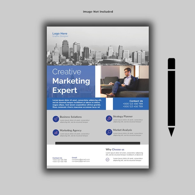 creative marketing expert flyer