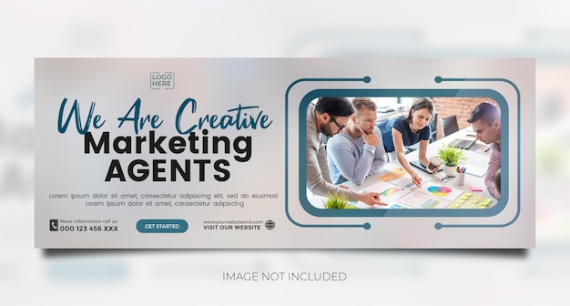 Creative marketing promotion banner and instagram banner template