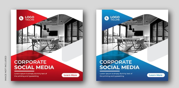 PSD 創造的なマーケティングのソーシャル メディアと instagram の投稿 web バナー デザイン