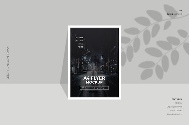 Creative and minimal flyer brochure mockup