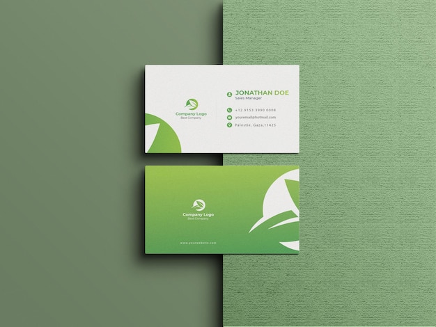 Creative minimal and modern business card  template design