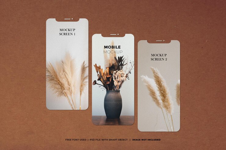 PSD creative mobile screen mockup
