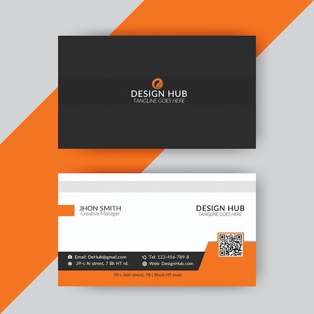 Creative modern name card and business card template