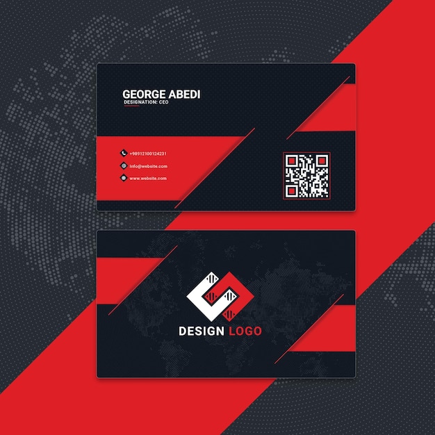 PSD creative modern professional business card design