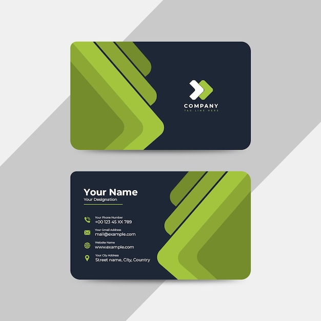 creative modern professional business card template design
