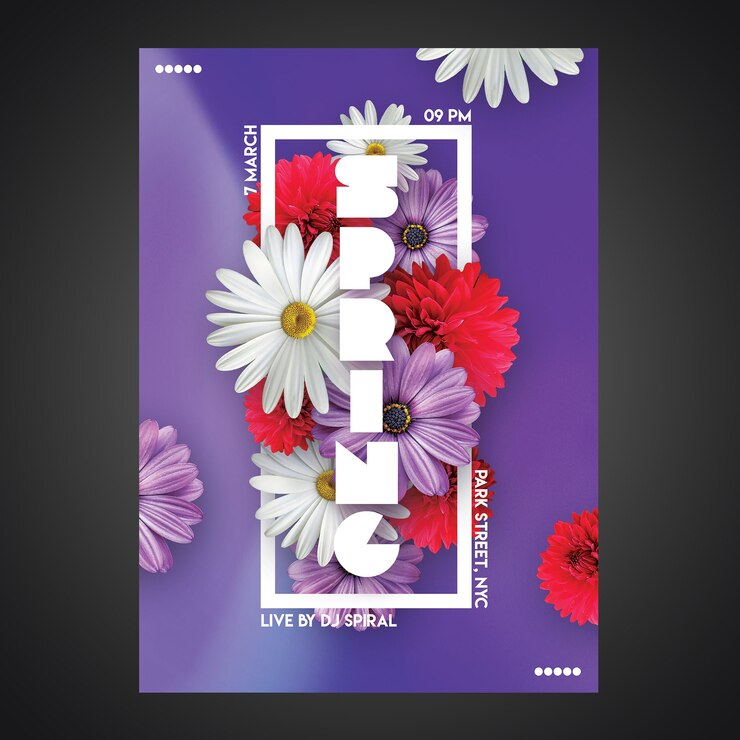 PSD 전단지 템플릿-크리 에이 티브 파티 cmyk 준비