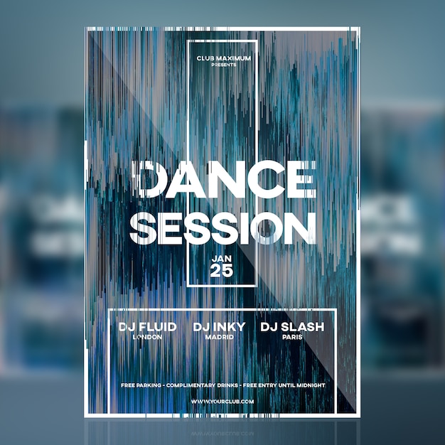 Creative party poster mockup