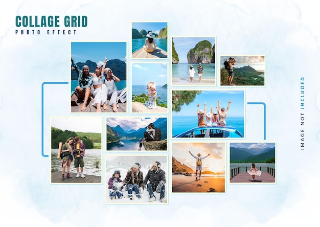 Creative Photo Collage Mockup Set and Instagram stories