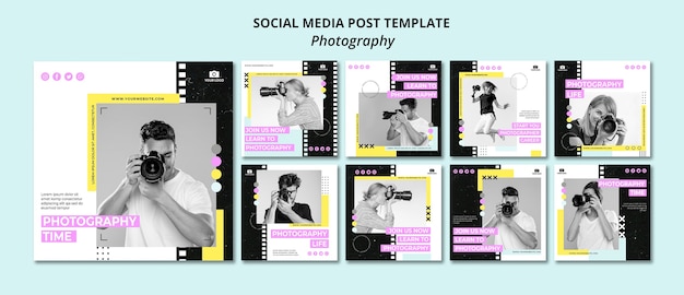 PSD creative photography social media posts