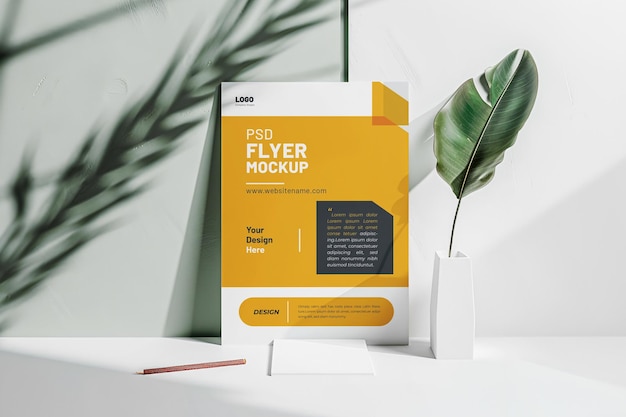 PSD creative poster a4 flyer mockup