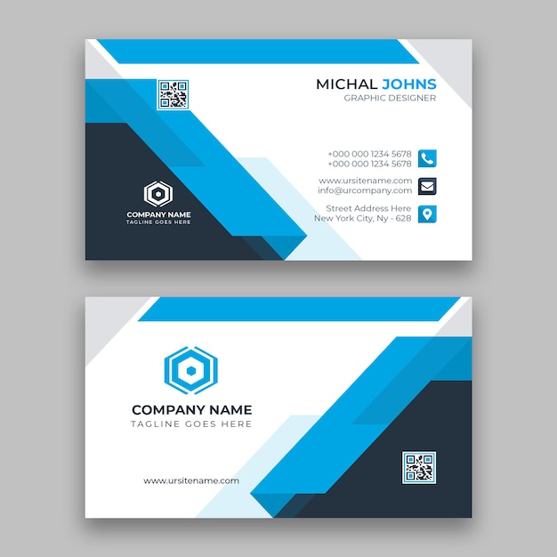 creative professional business card and modern card design template
