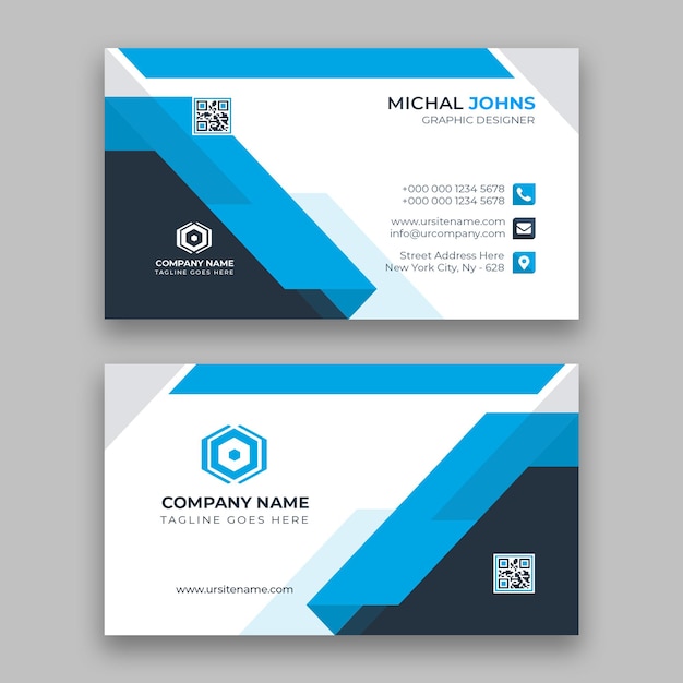 Creative professional business card and modern card design template