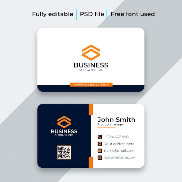 Creative Professional elegant modern business card design template Premium PSD