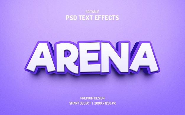 PSD creative purple color text effect