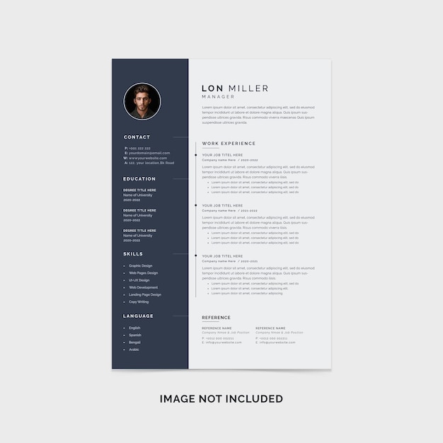 PSD creative resume