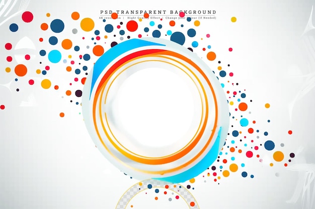 creative rounded lines edge place on transparent background