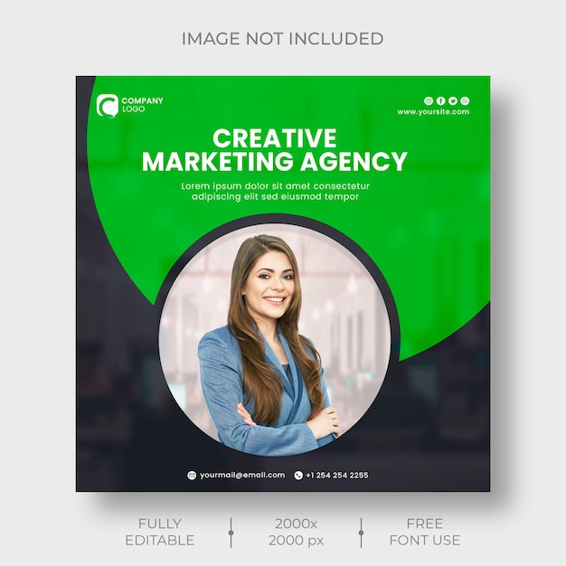 PSD creative services profile style