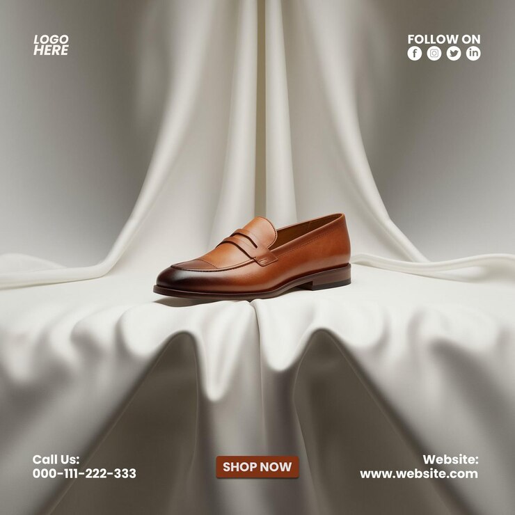 Creative shoe social media post design template