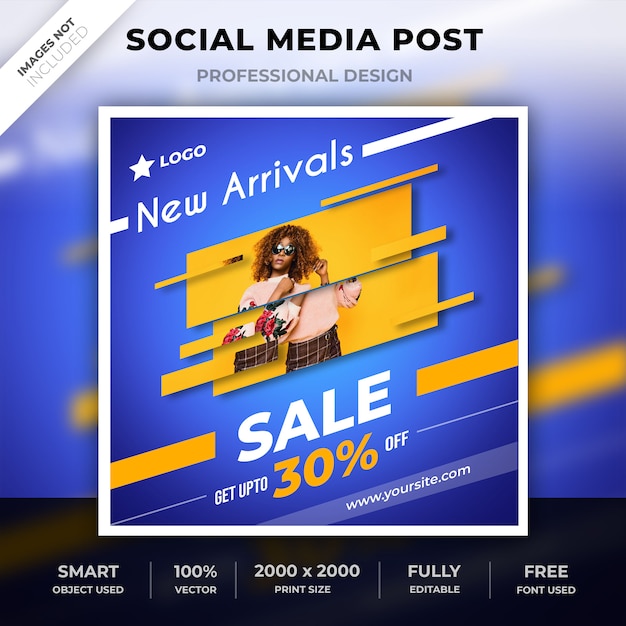 PSD creative social media post