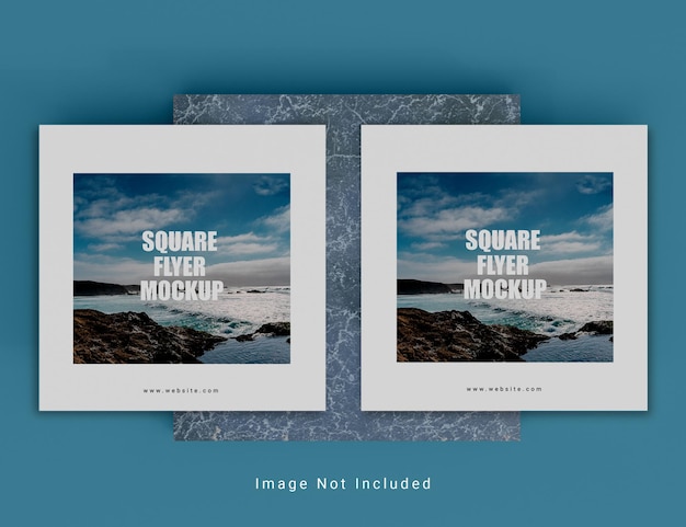 Creative square brochure mockup psd