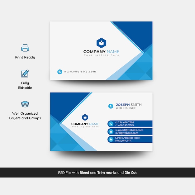 Creative and stylish business card template