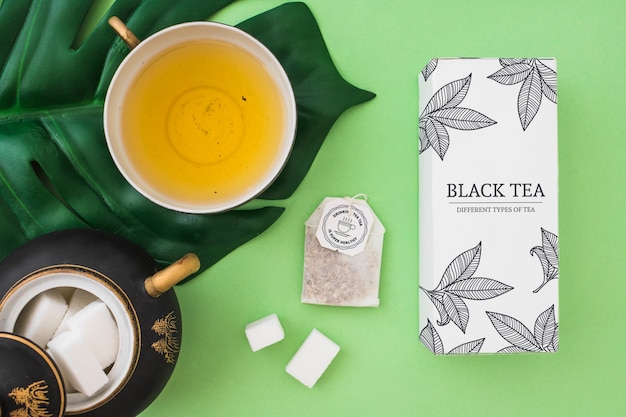 Creative tea mockup