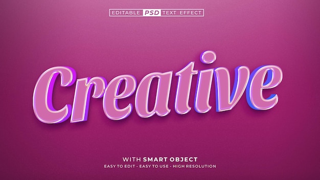 Creative text style effect