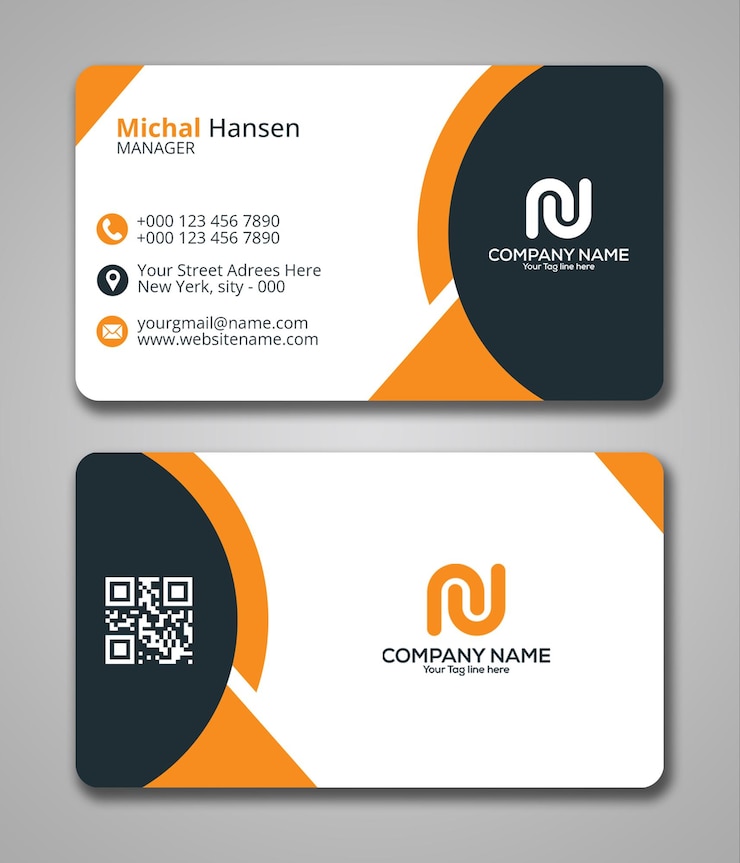 PSD creative and unique business card design template psd file