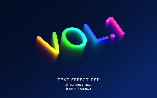 PSD creative vanishing text effect