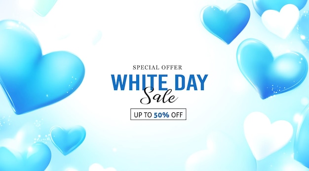 Creative White Day Sale Poster