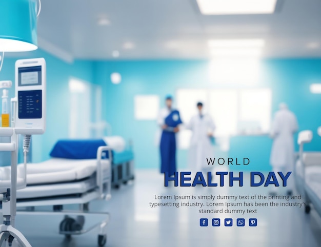 PSD creative world health day banner template