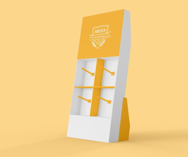 PSD creative yellow exhibitor mock-up