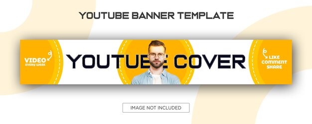 Creative youtube Fashion banner cover template