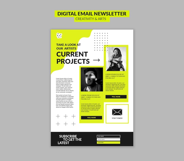 Creativity and arts template design