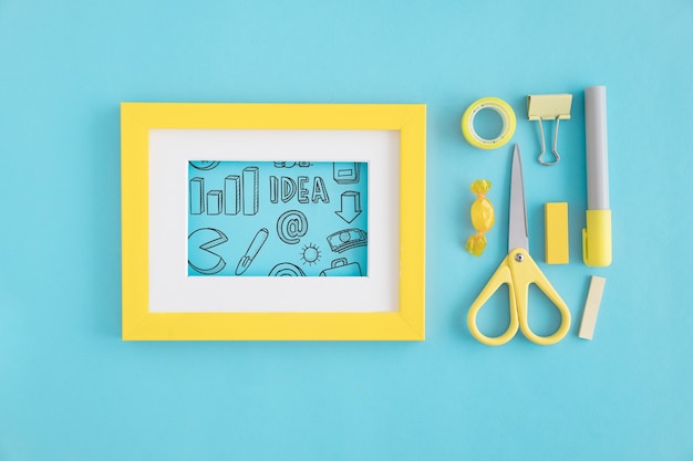 creativity concept with frame