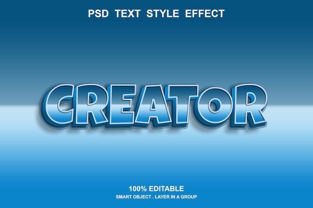 creator text effect editable