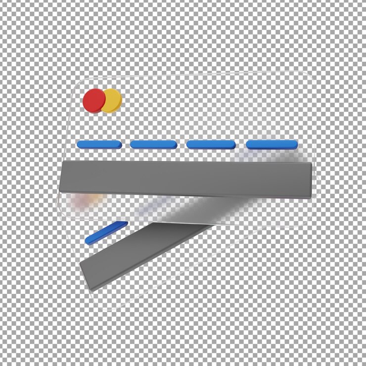 PSD credit card 3d icon