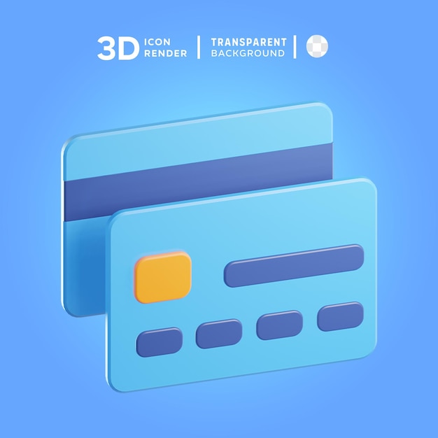 PSD クレジットカード 3d レンダリング