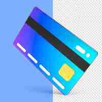 PSD credit card 3d representation