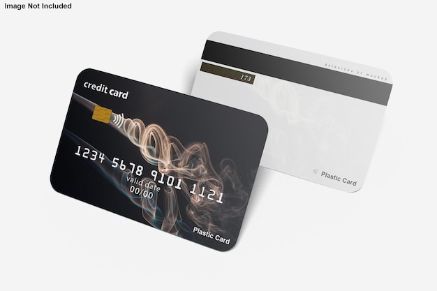 クレジットカードデザインのモックアップ