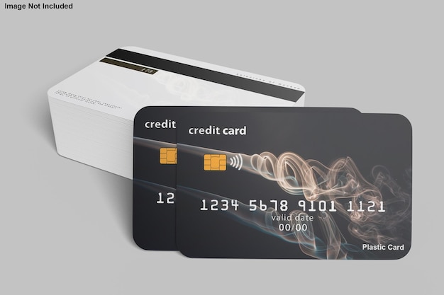 Mockup di progettazione di carte di credito