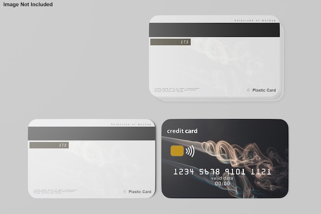 PSD credit card design mockup