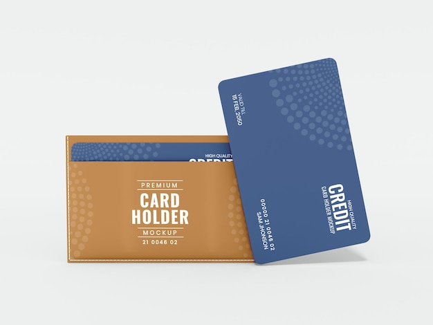 Credit Card Holder Branding Mockup